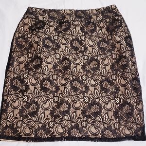 New York and Co Black Lace Skirt Size 6